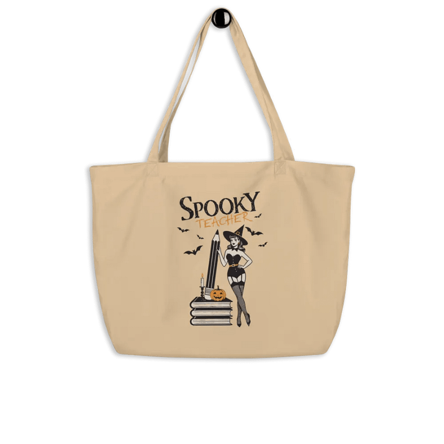 Spooky Teacher Organic Tote Bag product image (8)