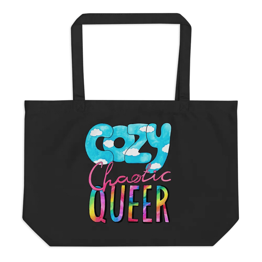 Cozy Chaotic Queer Tote in Goth product image (2)