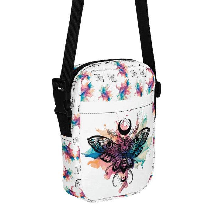 Lunar Moth Ink Splash Crossbody Bag product image (1)