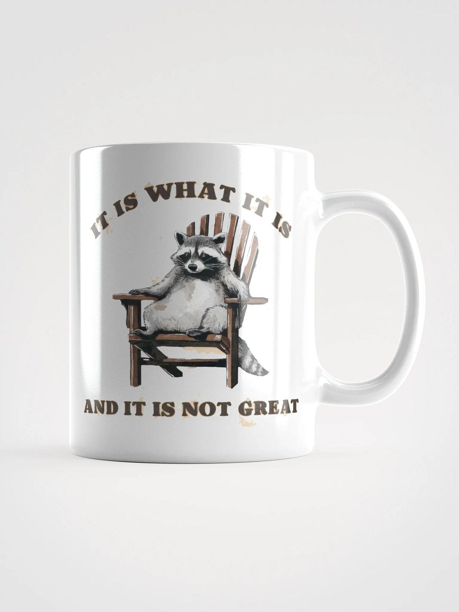 Raccoon It is What it Is Glossy Mug product image (3)