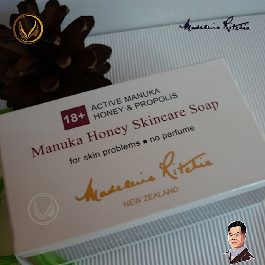 Xà phòng tắm kháng khuẩn mật ong Manuka 18+ Madeleine Ritchie Skin Health 125g product image (5)