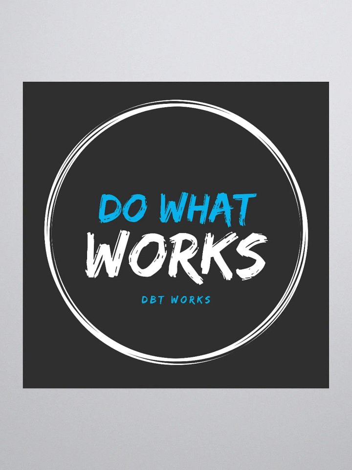 Do What Works Circle Kiss Cut Stickers product image (2)