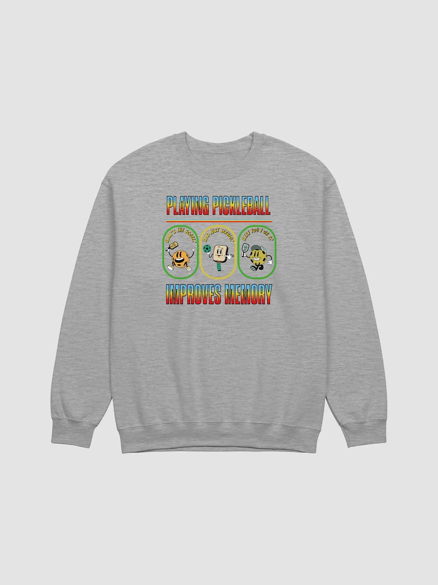 Playing Pickleball Improves Memory Fun Crewneck Sweatshirt product image (1)