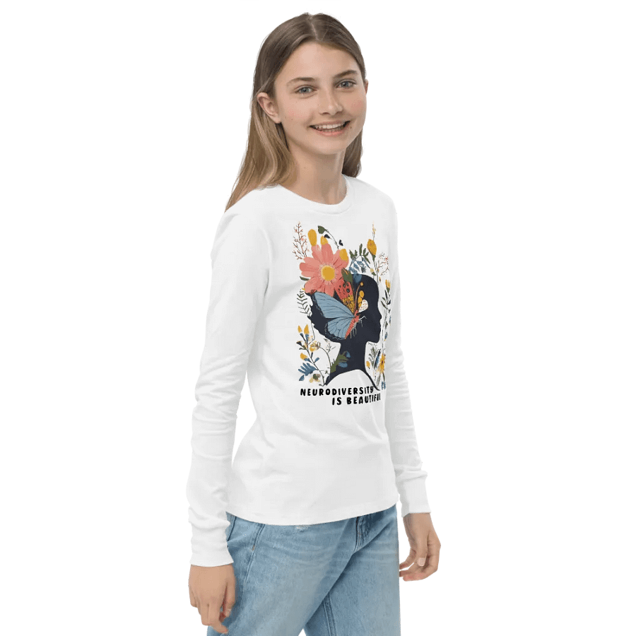 Neurodiversity Is Beautiful Long Sleeve Youth T-shirt product image (10)