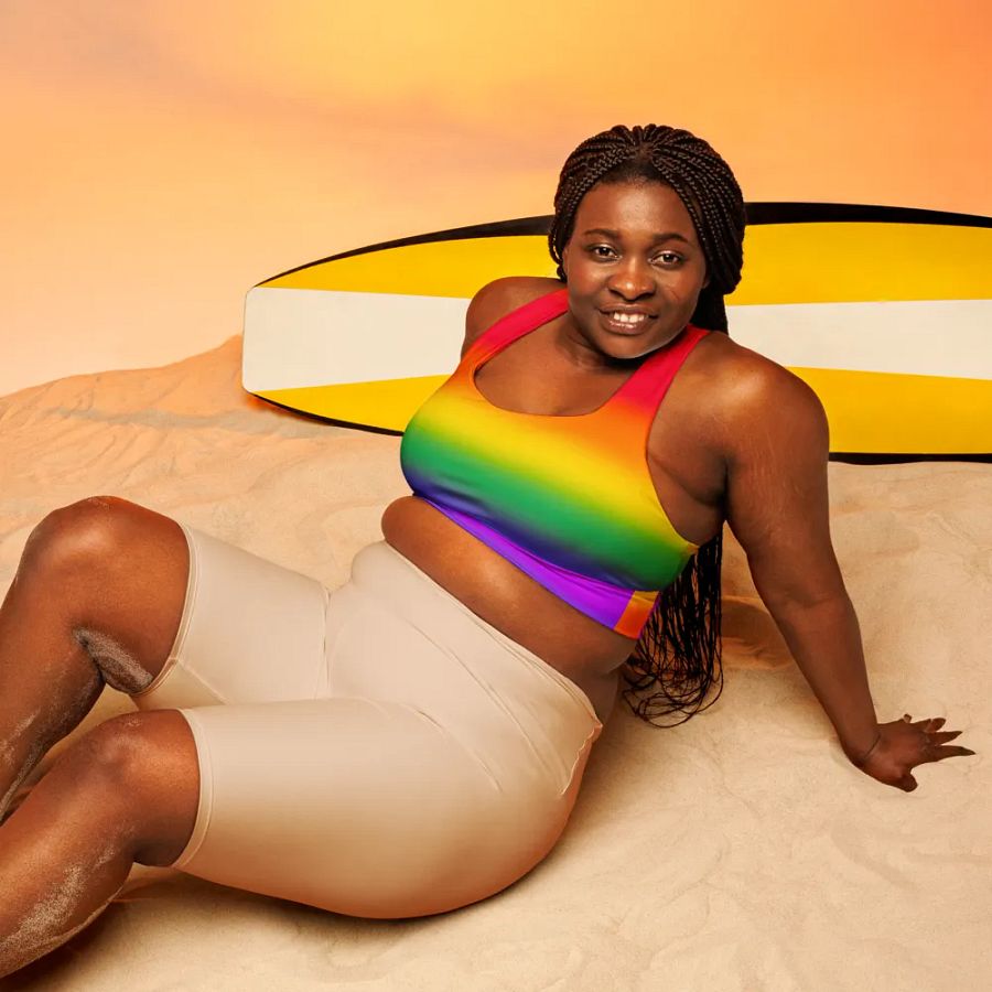 Rainbow Sports Bra product image (5)