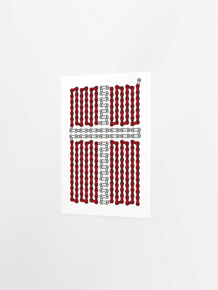 Denmark Bike Chain Flag Poster product image (2)