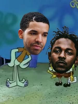 SpongeBob Wrong Notes featuring Drake & Kendrick Lamar #humortiktok #tiktok #spongebob #drake #kendricklamar #meme 