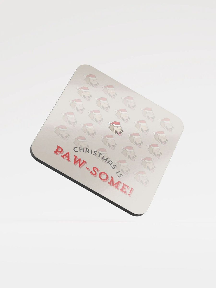 Christmas is Paw-some Cup Coaster - Light product image (4)