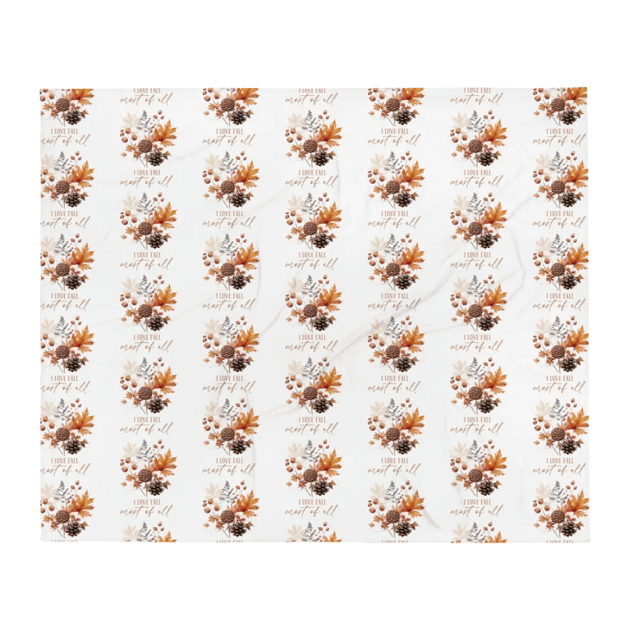 I Love Fall Most of All Blanket product image (1)