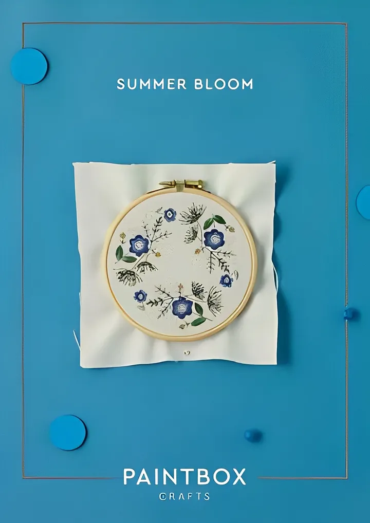 Paintbox Crafts Summer Bloom Embroidery Pattern product image (1)