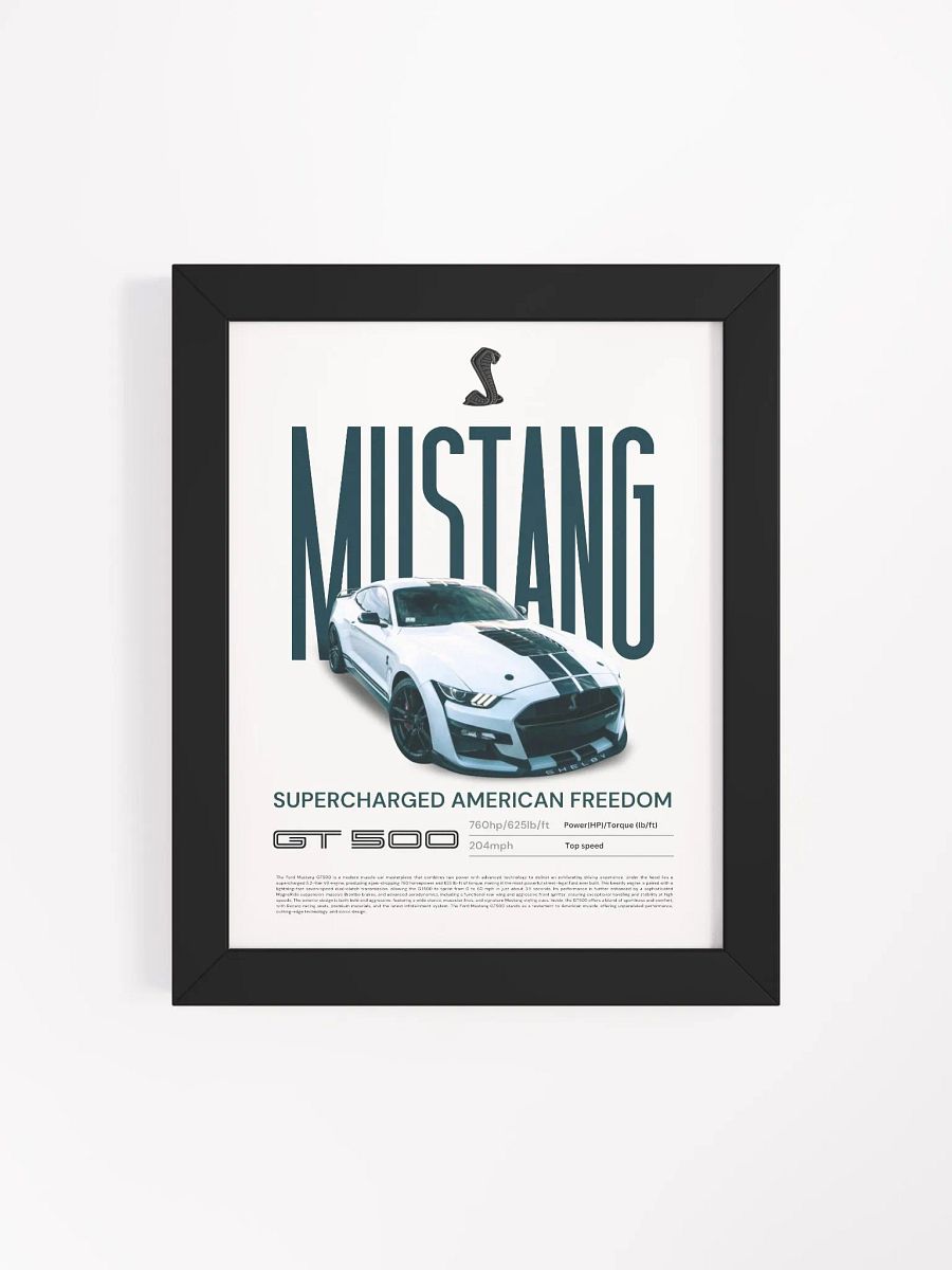 FORD MUSTANG GT500 #2 FRAMED POSTER product image (4)