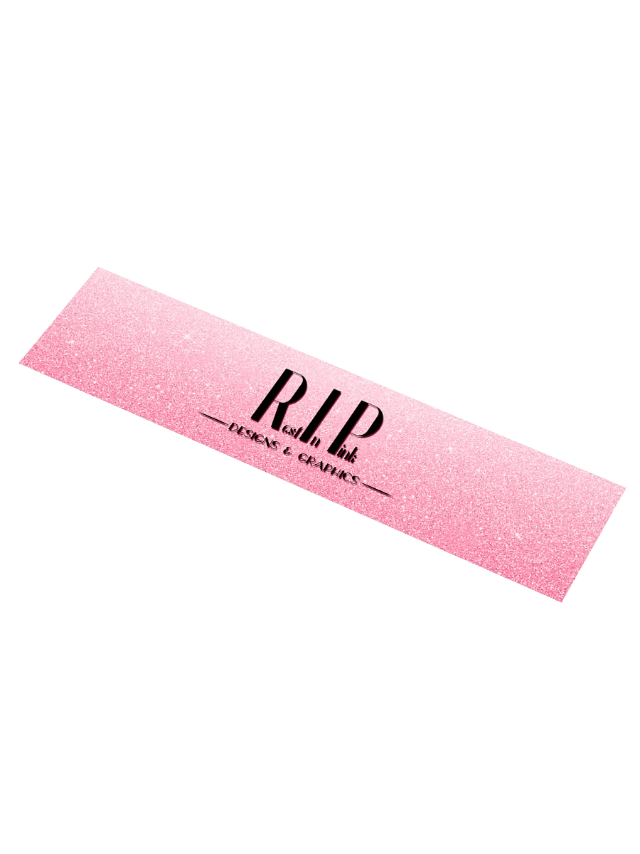 RIP Minimalist Light Glitter Logo Bumper Sticker product image (1)