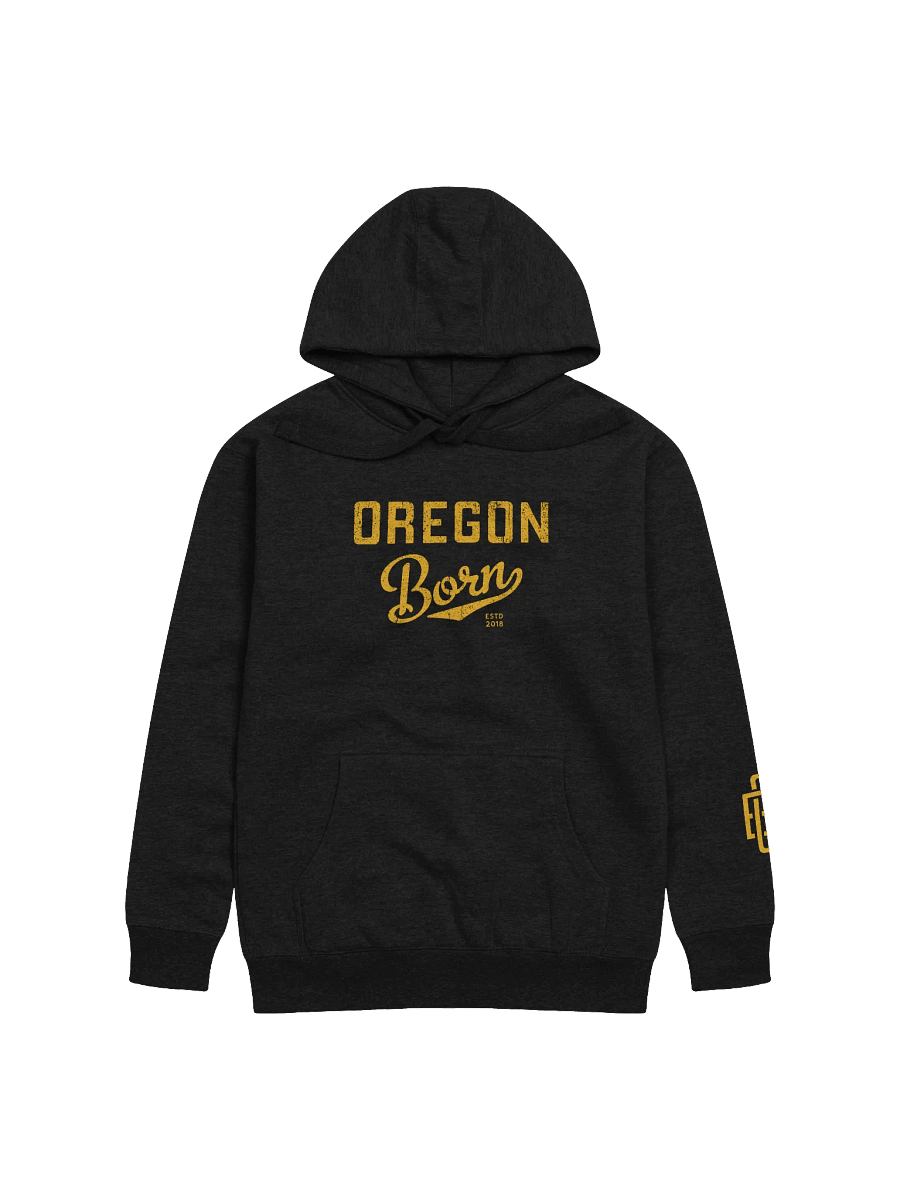 Golden Oregon Born Unisex Hoodie product image (1)