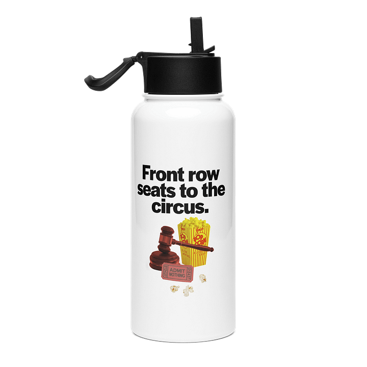 Circus Steel Water Bottle w/ Straw Lid product image (1)