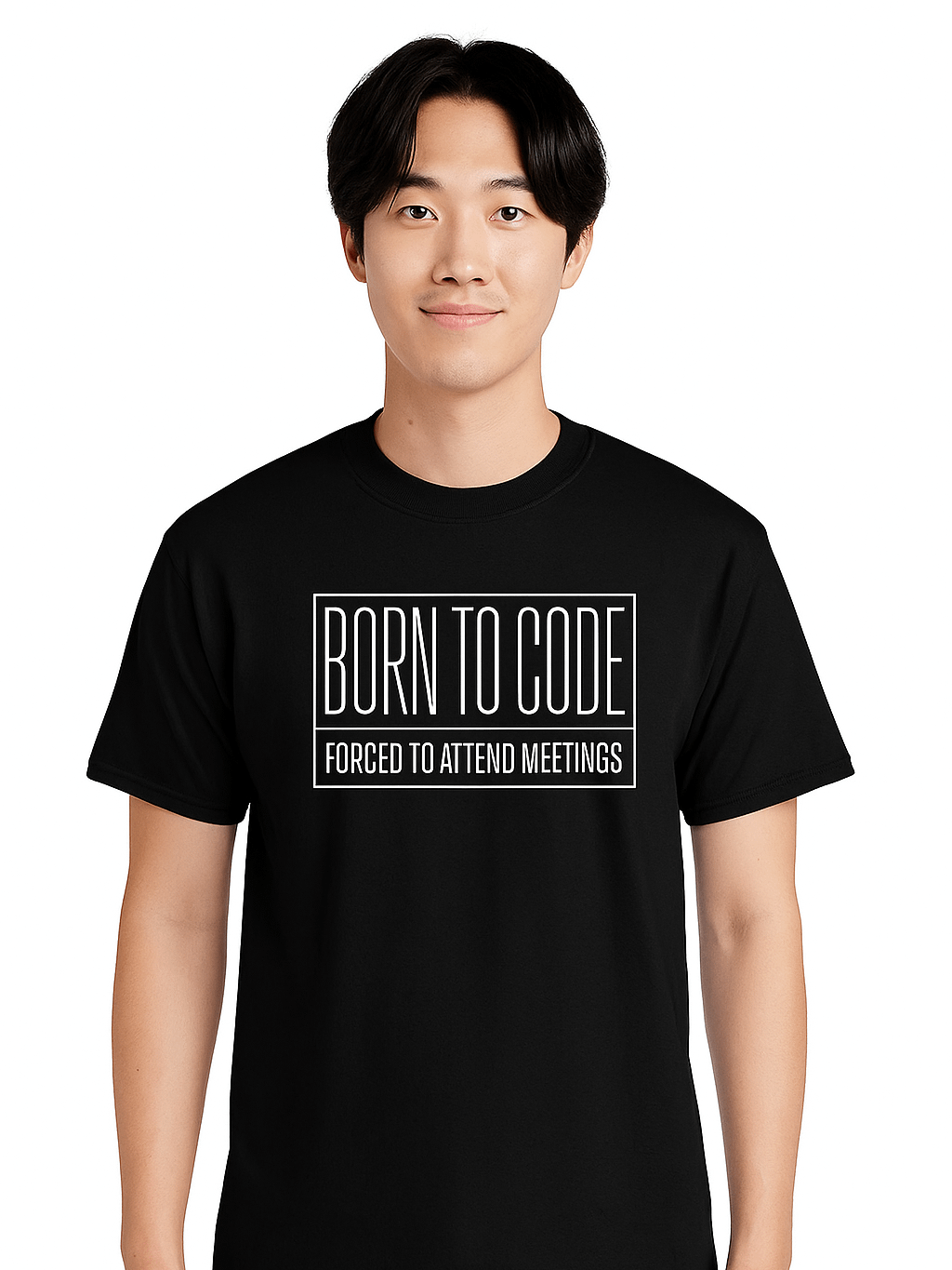 born to code forced to attend meetings t-shirt product image (1)