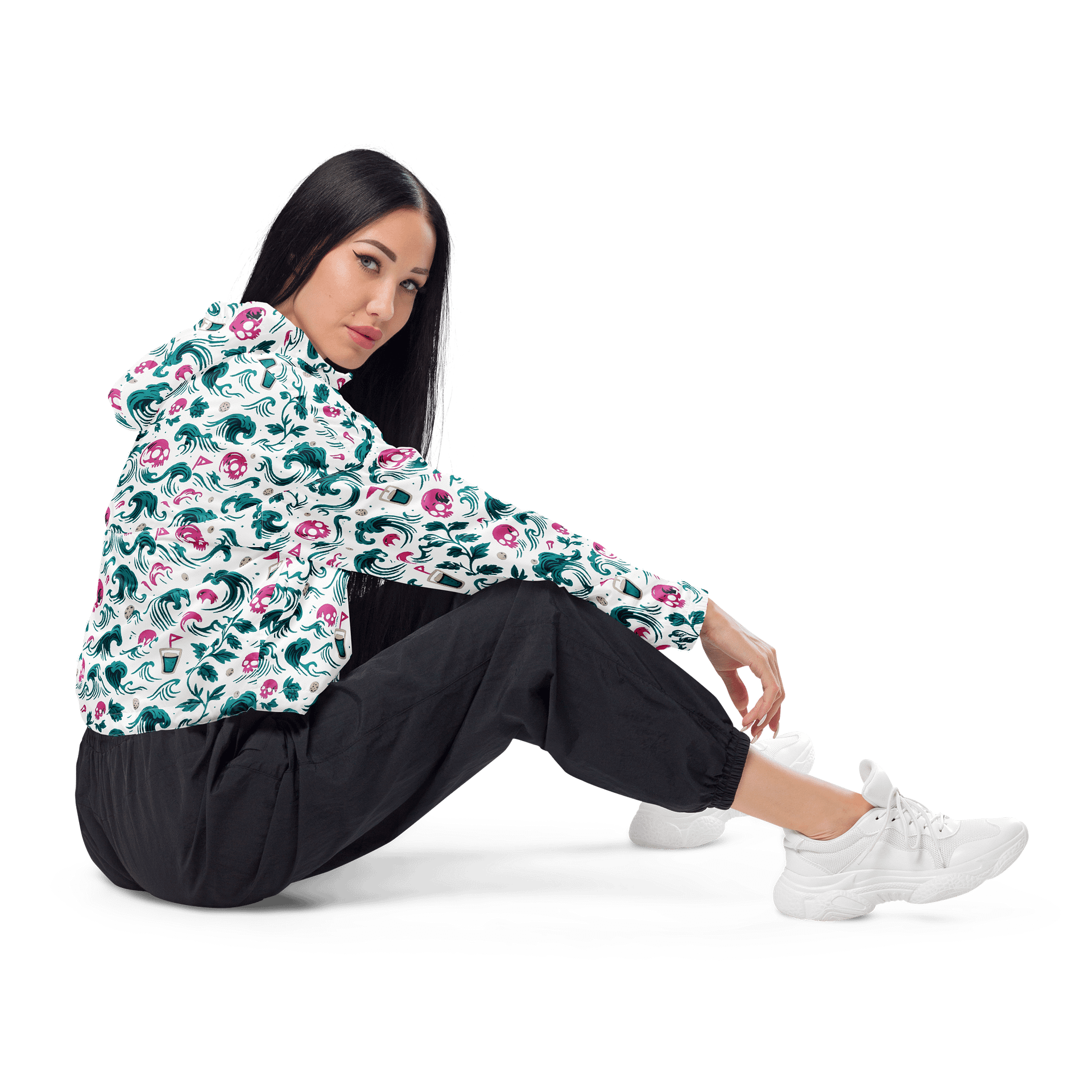 “Skull Swell Cropped Windbreaker” – Putter 2 Pints product image (4)