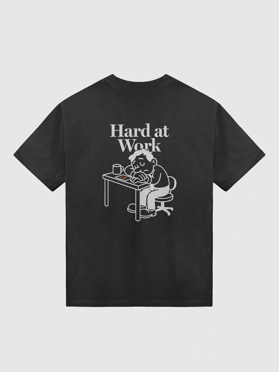 Hard at Work Oversized T-Shirt (Black) product image (2)