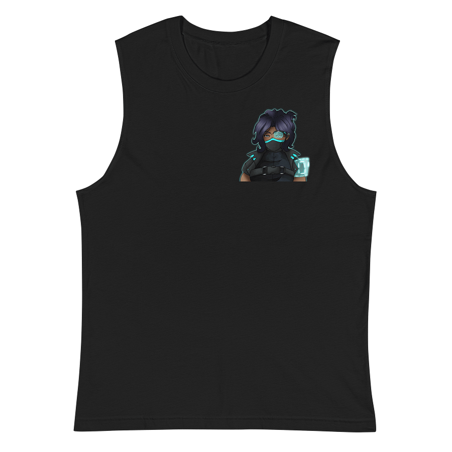 Neon Noir Officer 25 - Gym Tank (White w/ Crystal) product image (3)