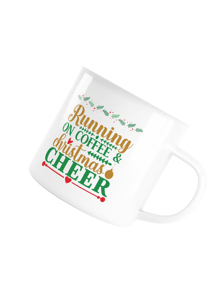 Christmas Cheer Enamel Mug - Left Handed product image (4)