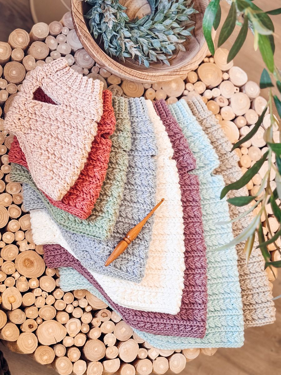 Wheat Stitch Dog Sweater Crochet Pattern in 8 Sizes product image (10)