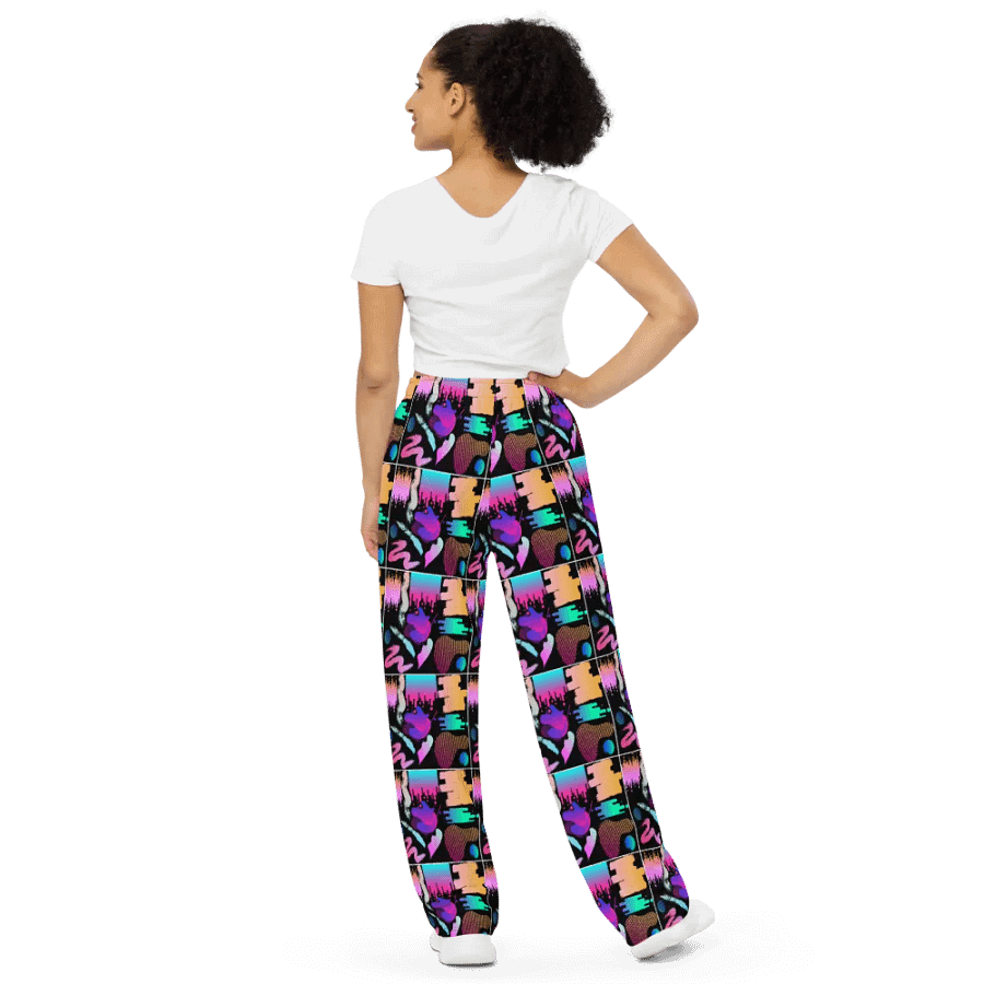 90's Pattern Unisex Wide Leg Pants | 90's Pattern Pants | 1990s Pattern product image (4)