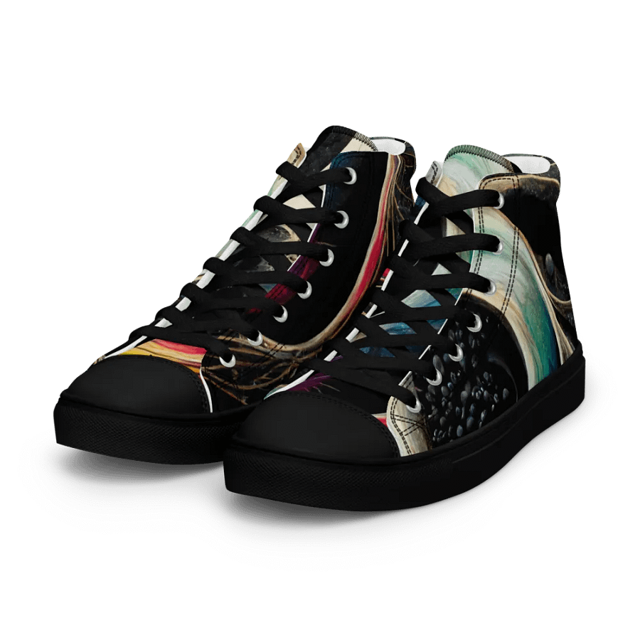 Retro Chic: Handmade Women's High Tops product image (6)