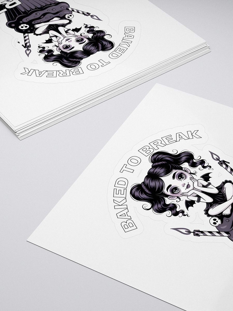 Whimsical Cupcake Kiss Cut Stickers product image (4)