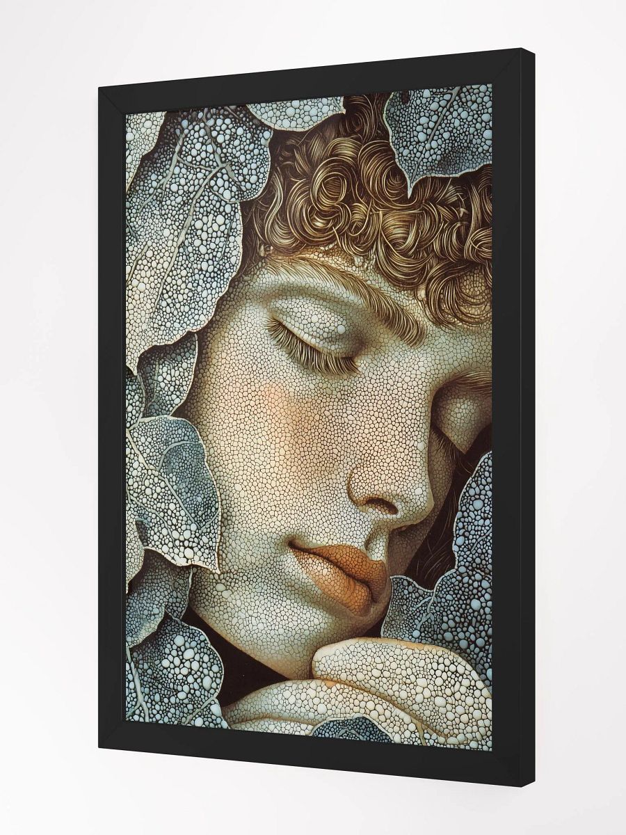 Dreaming Among Leaves: Fantasy Poster of a Tranquil Forest Fairy product image (2)