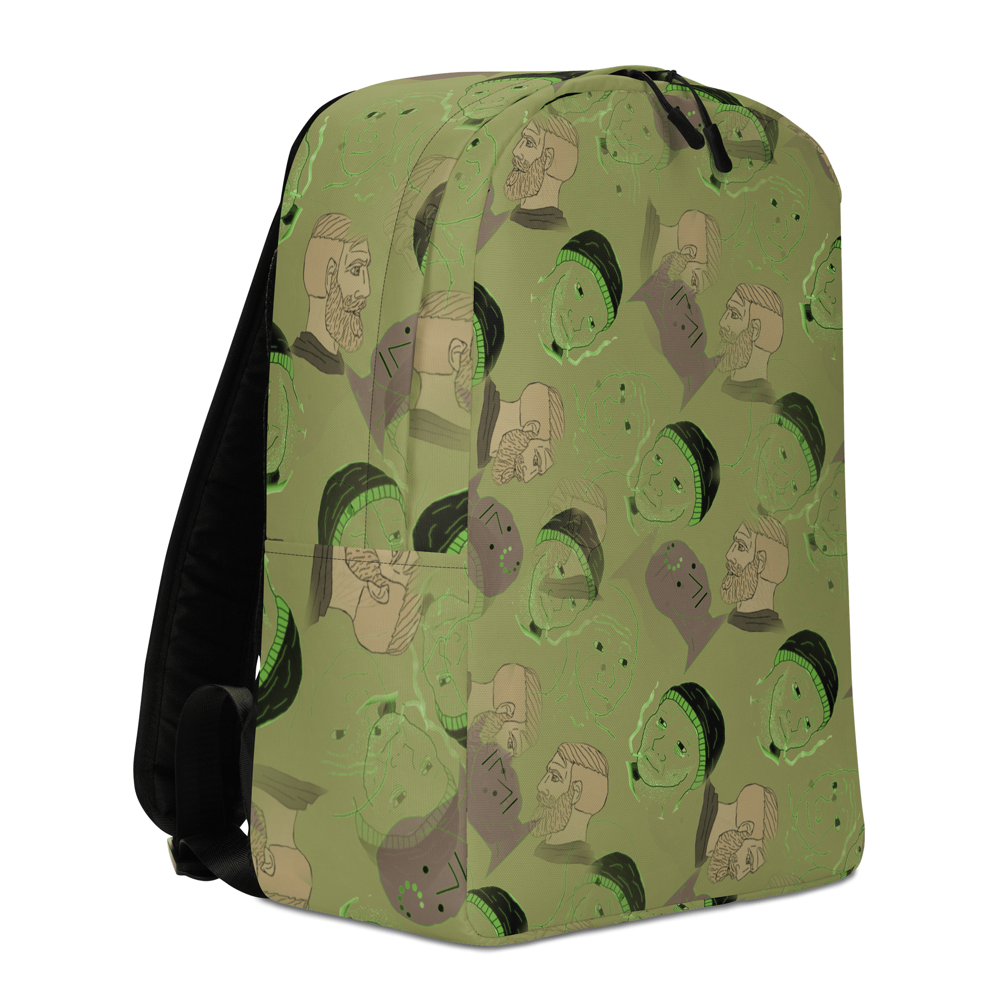 Wojak Camouflage Minimalist Backpack product image (3)