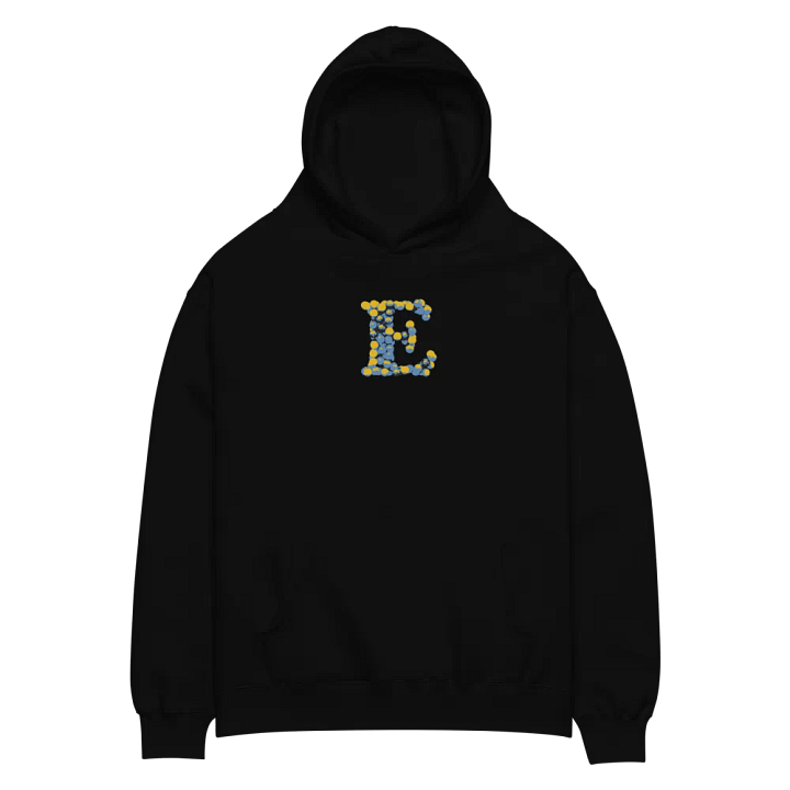 Initial Letter Of Name "E" is Embroidered Unisex Oversized Hoodie product image (2)
