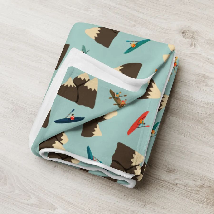 Paddling Peaks - Throw Blanket product image (7)