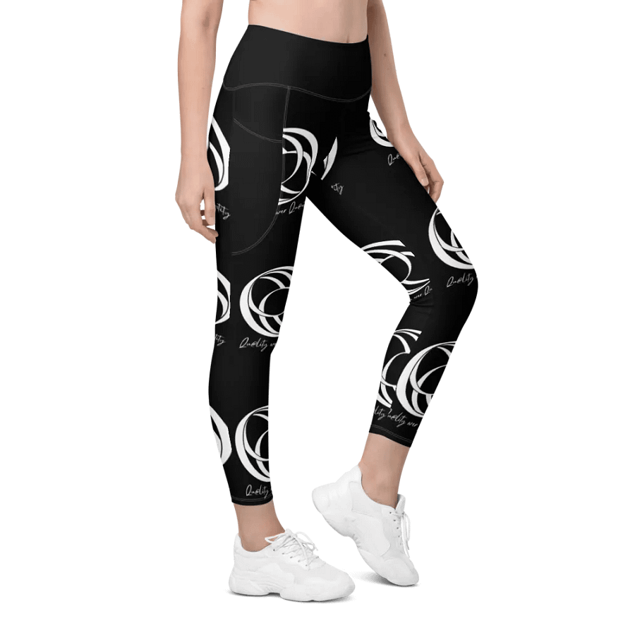 All Over Women's Leggings (Black) product image (8)