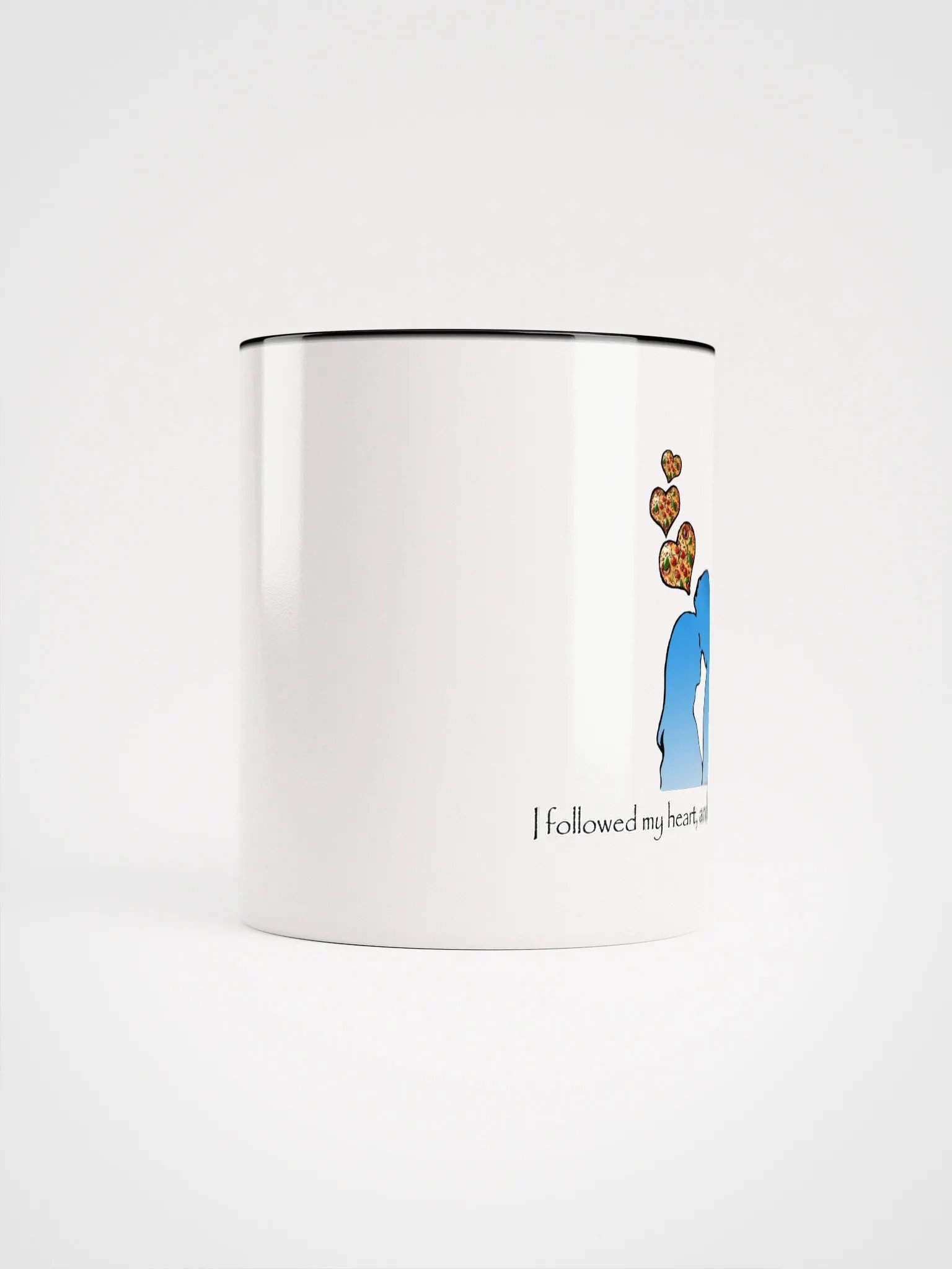 I Followed My Heart, And It Led Me To Pizza COLORED MUG product image (5)