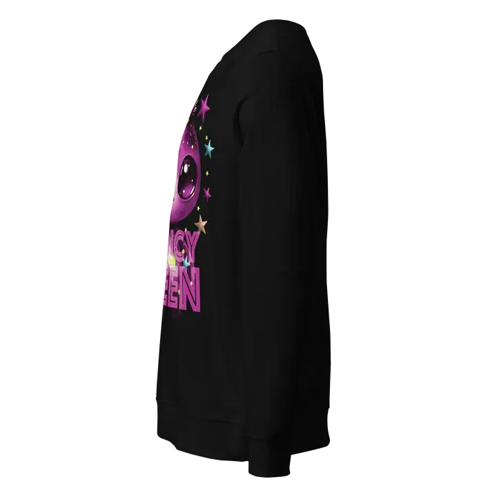Fancy Alien Organic Sweatshirt (Magenta Dude) product image (2)