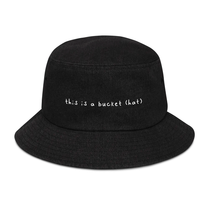 this is a bucket (hat) // denim bucket hat product image (1)