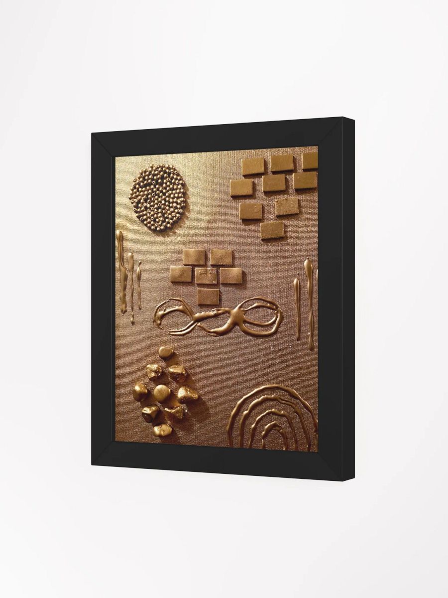 Golden Symmetry Framed Poster product image (3)