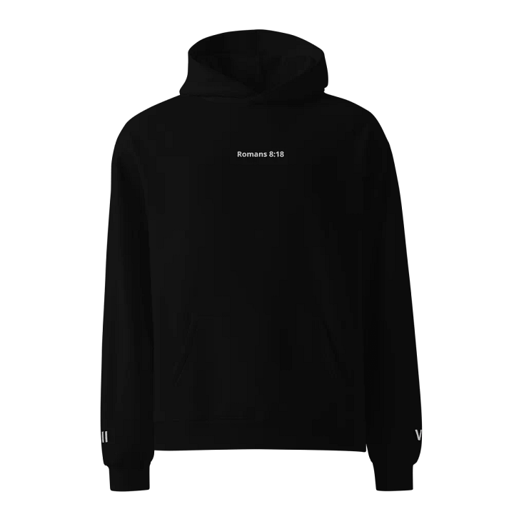 Romans 8:18 Hoodie (White Cross) product image (2)