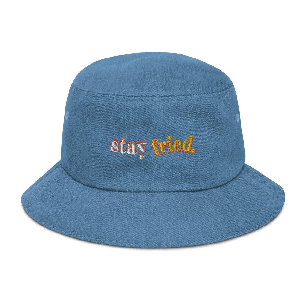 STAY FRIED denim bucket hat product image (28)