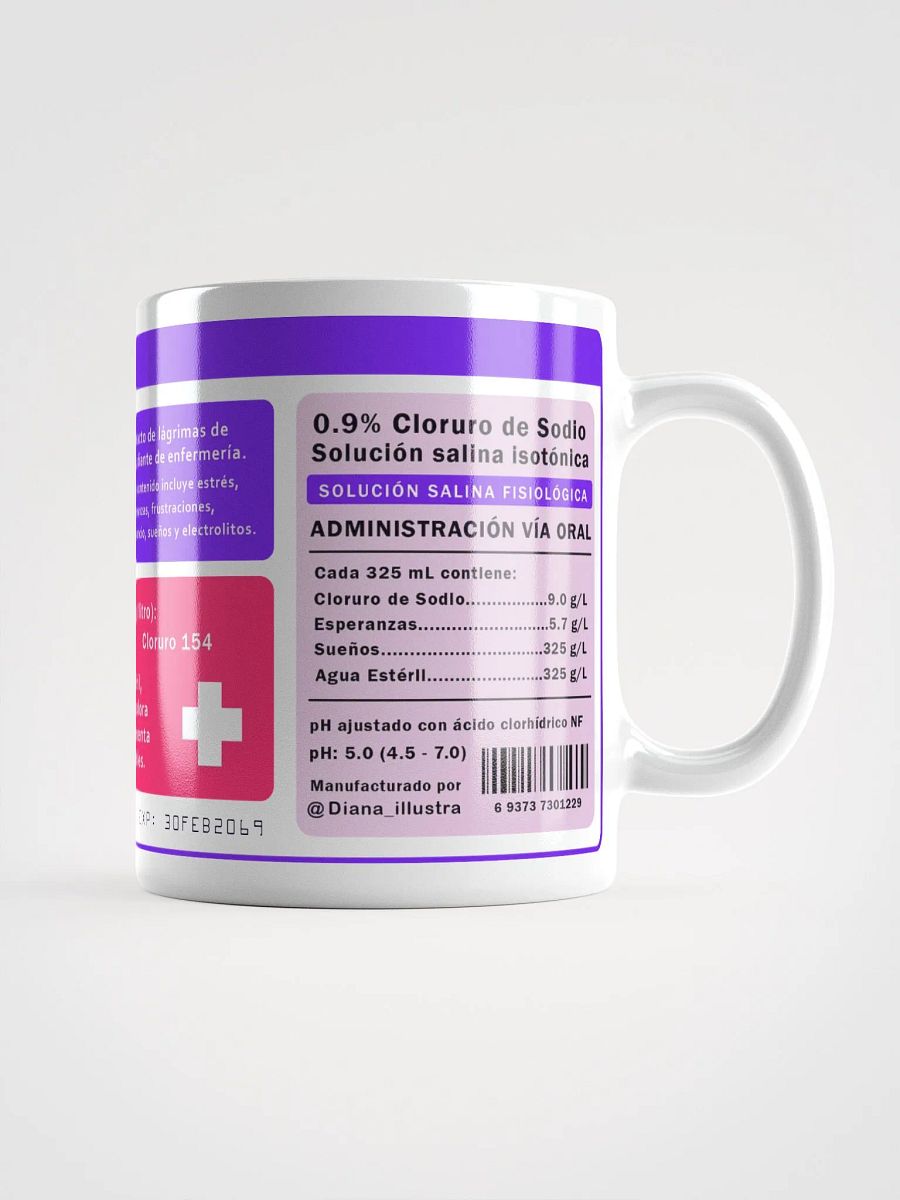"Lágrimas de estudiante de enfermería" (SPANISH) Ceramic mug product image (3)