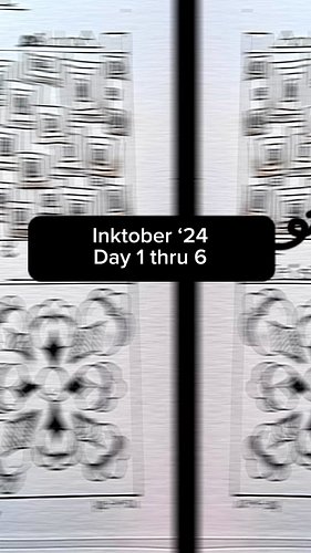 First 6 days of #Zentangle #inktober