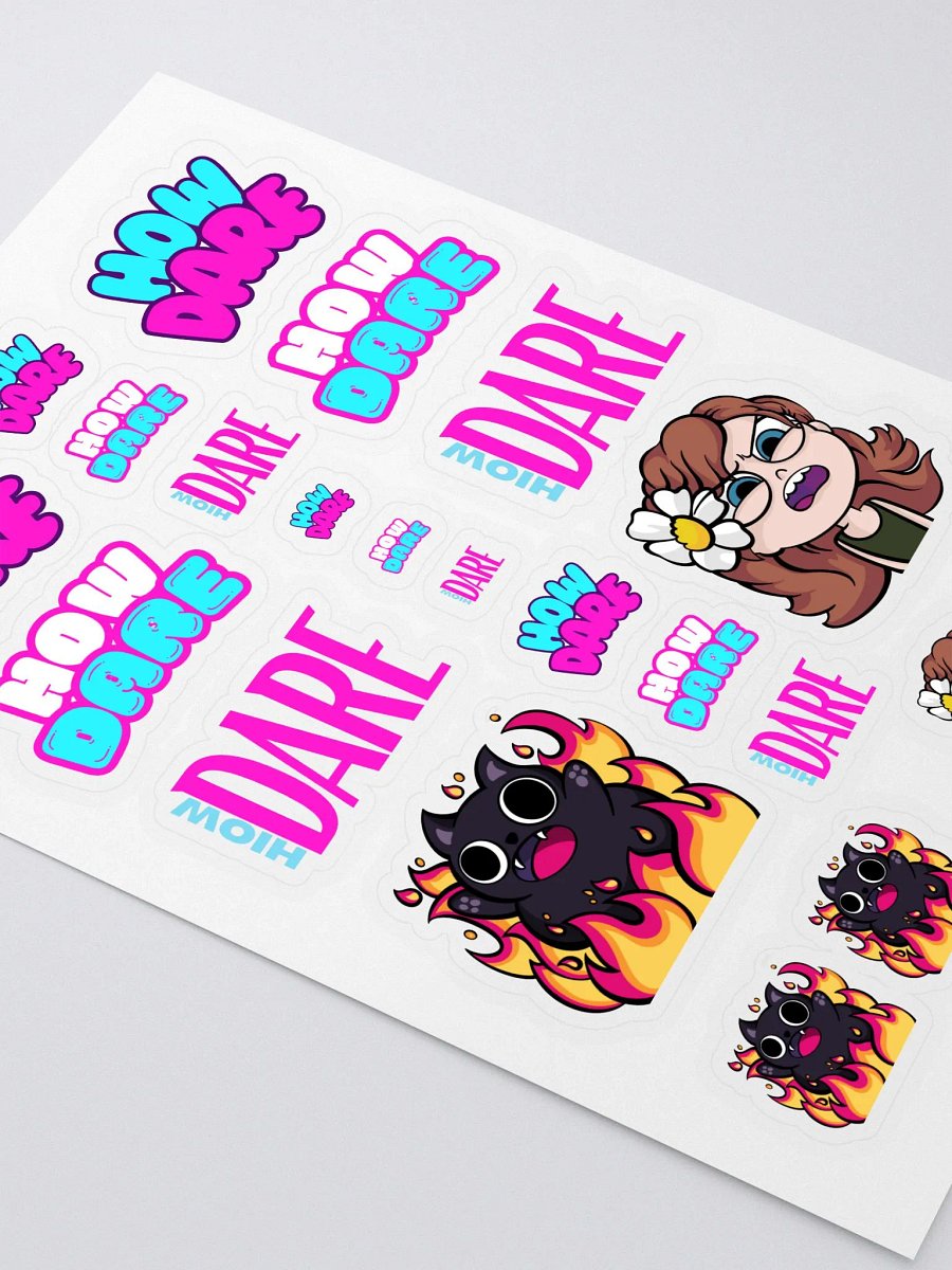 HOW DARE Sticker Sheet product image (2)