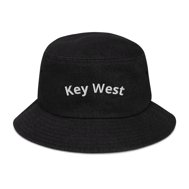 Key West Embroidered Denim Bucket Hat product image (1)