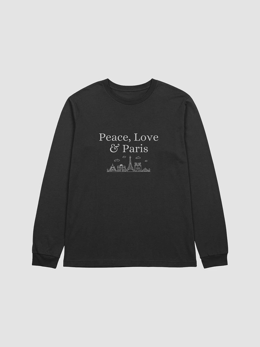 Peace, Love and Paris with Monuments Long Sleeve Tee product image (1)