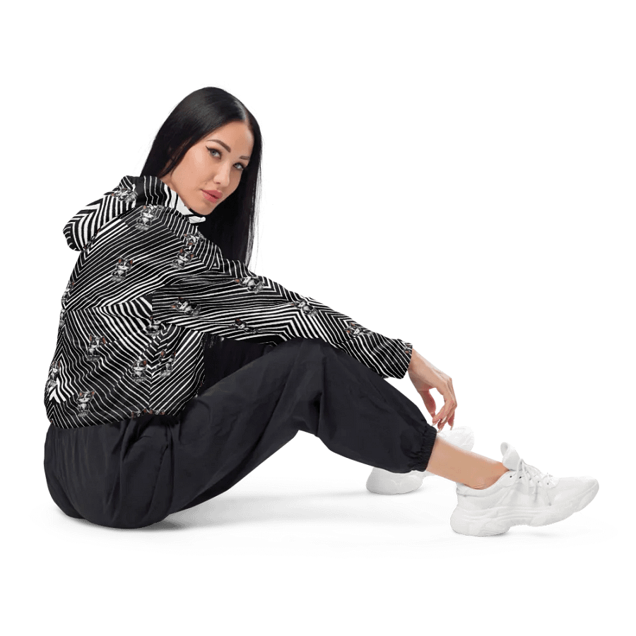 Buddy All-Over Print Women's Cropped Windbreaker product image (16)