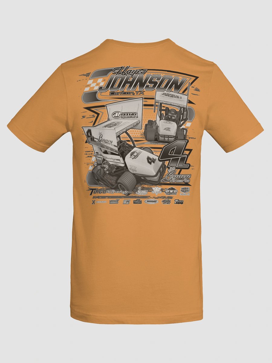 Hayes Johnson 4L Racing Tee W/Black and White Graphic product image (72)