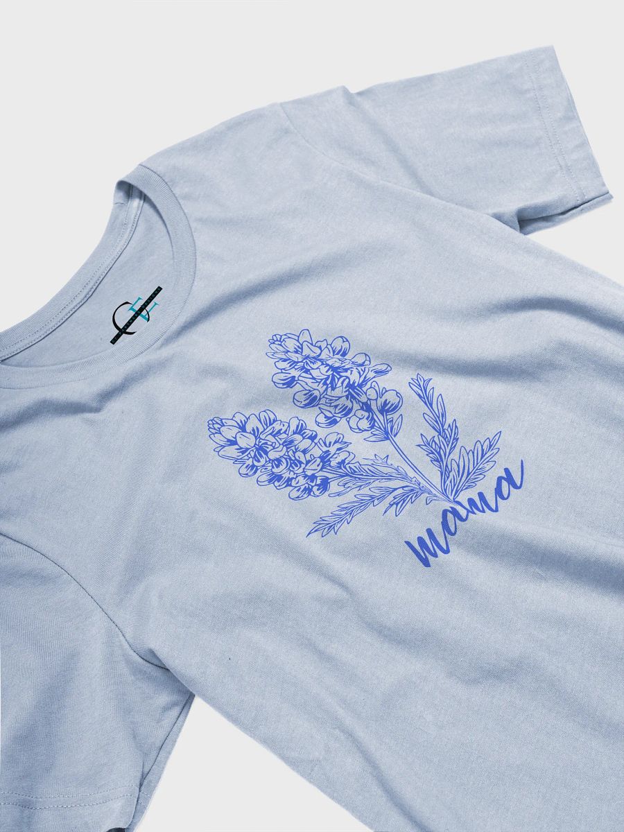 Texas Mama Bluebonnet Tee | Bella+Canvas Unisex Shirt | Line Art Floral Design product image (3)