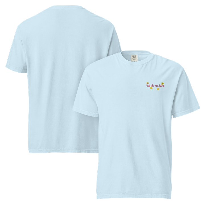 Words are Hard Comfy Embroidered Tee product image (7)
