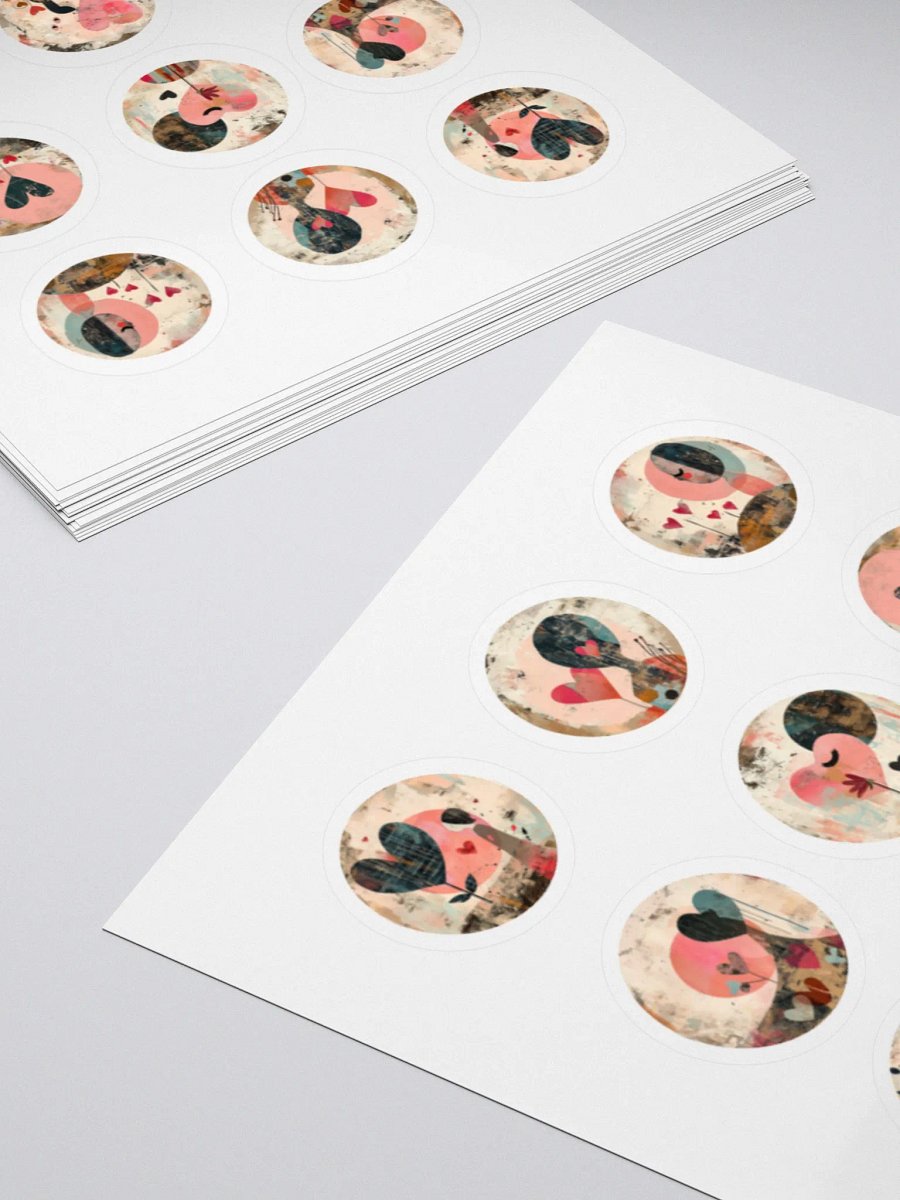 Abstract Heart Art Sticker Set product image (5)