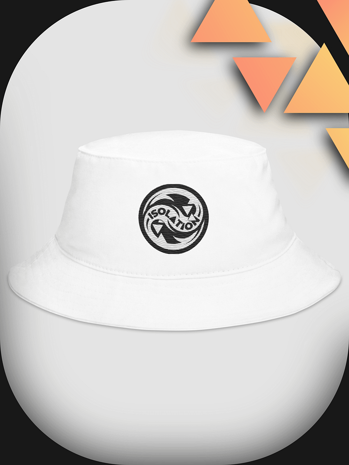 ISOL▲TION — 2024 LOGO — BUCKET HAT — B&W product image (1)