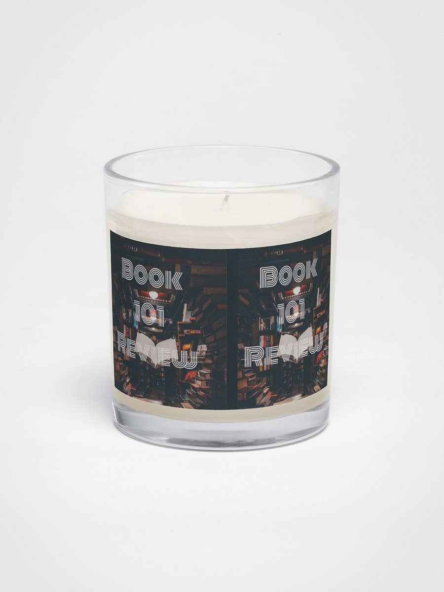 Soy Wax Candle In A Clear Glass Jar product image (1)